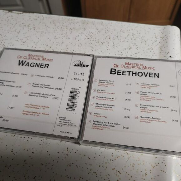 New  Masters Of Classical Music Strauss Handel Wagner Beethoven Schubert CD - Picture 2 of 3